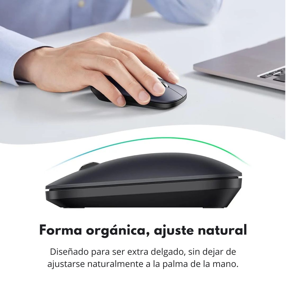 Mouse Inalámbrico UGREEN MU001 2.4GHz 4000 DPI Silencioso