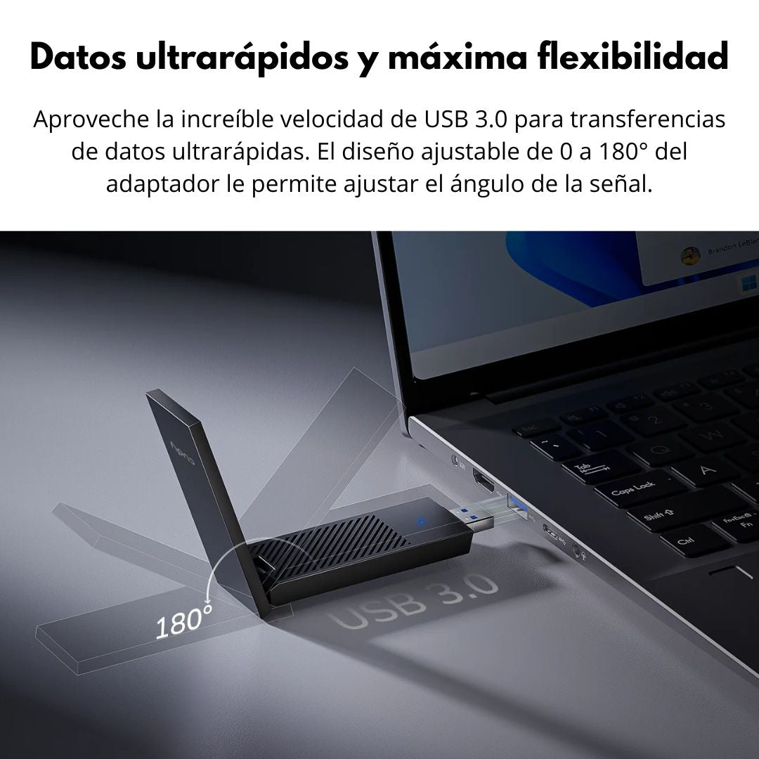 Adaptador WiFi 6E Cudy WU5400 AX5400 Tri Band
