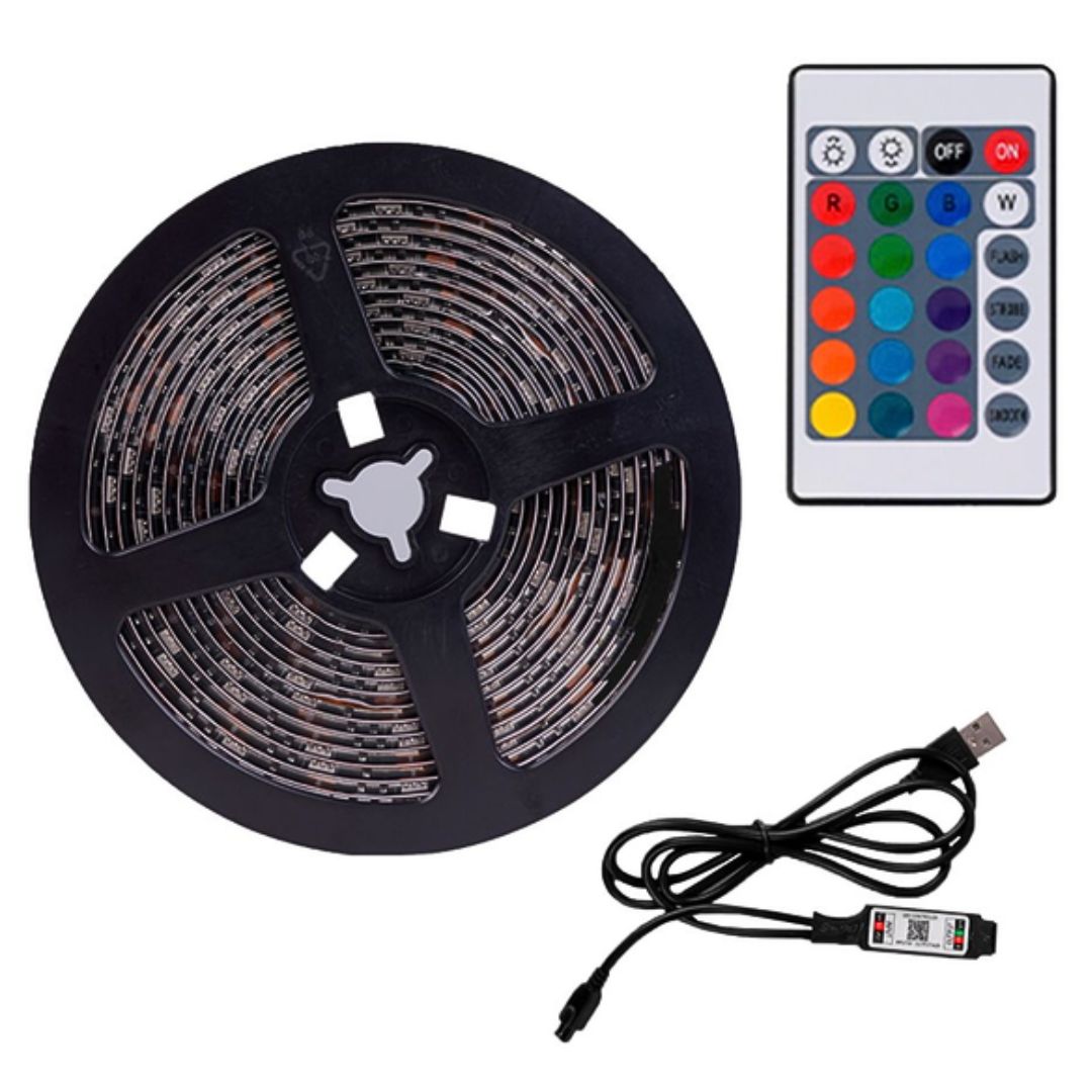 Tira LED RGB Hoco DL30 4m USB con Control Remoto 120 LEDs y App