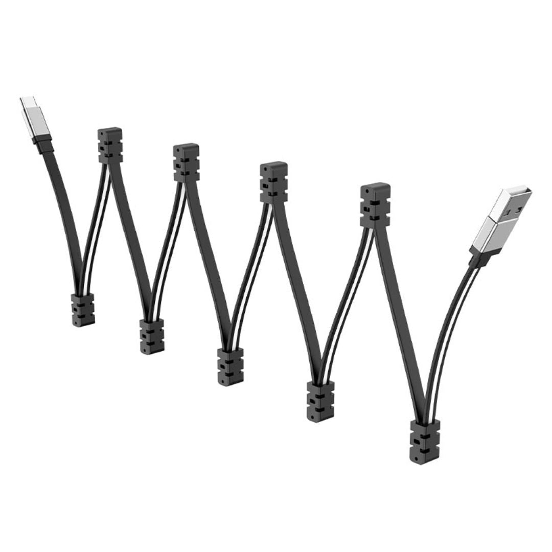 Cable USB-A a USB-C Hoco U103 3A 1m Magnético Antienredos Carga y Datos