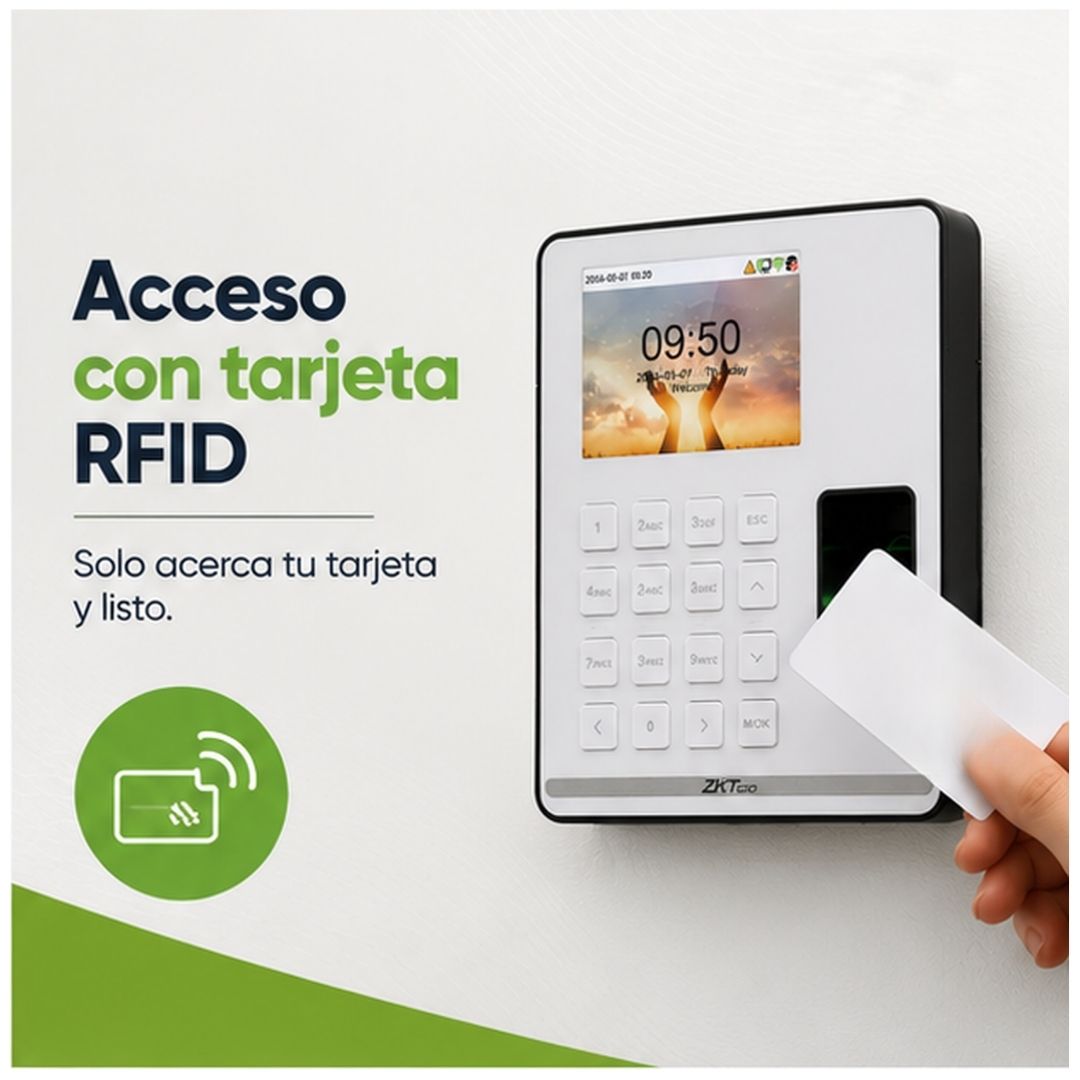 Control de Asistencia ZKTeco SenseFP M1 WiFi con Huella RFID 500 Usuarios