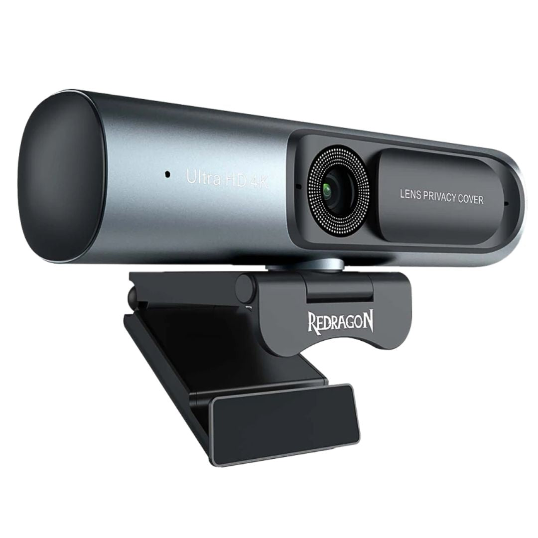 Cámara Web 4K Redragon GW911 Cyberlens UHD con Micrófono Dual y Autofoco para Streaming