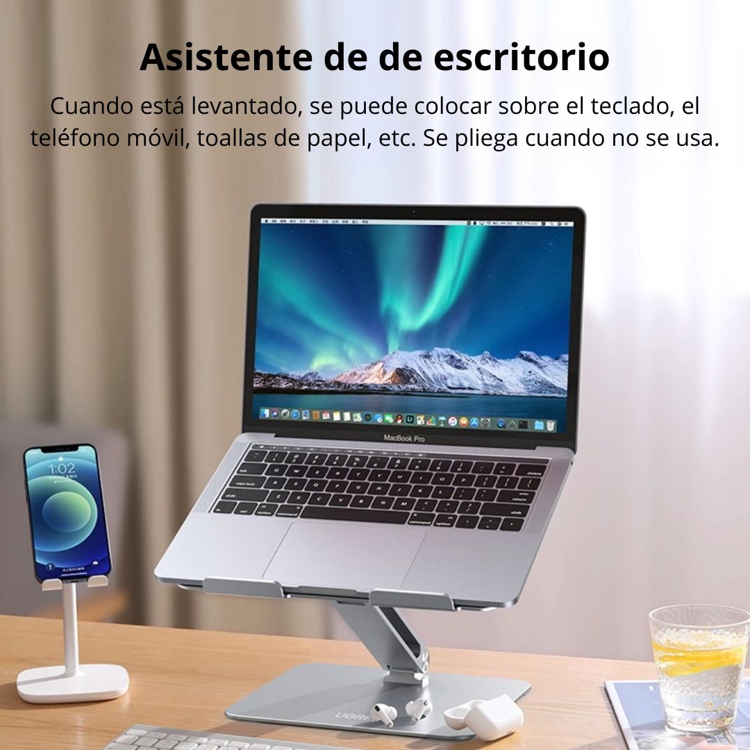 Soporte para Laptop UGREEN LP339 Ajustable y Plegable de Aluminio para 17.3 Pulgadas