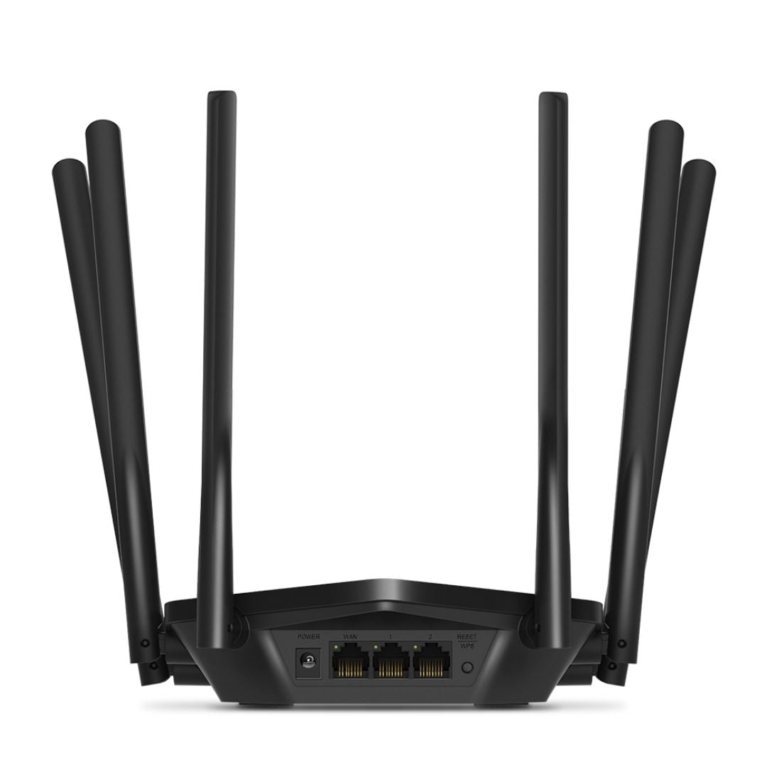 Router WiFi AC1900 Doble Banda Gigabit Mercusys MR50G 1900Mbps 6 Antenas