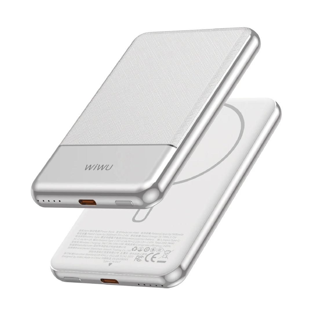 Power Bank Magnético WIWU Wi-P088 5000mAh 15W Slim PD 20W
