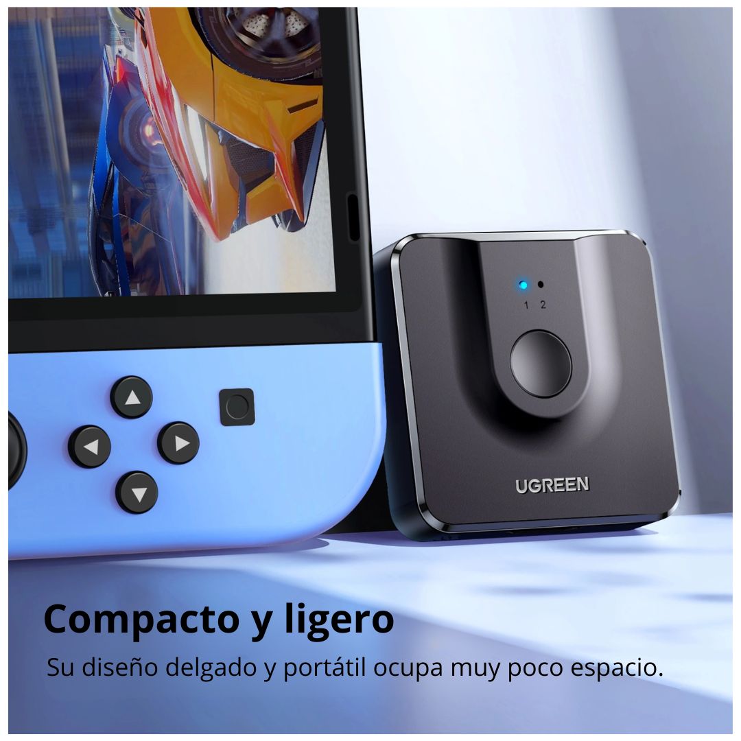Switch HDMI Bidireccional UGREEN CM217 2x1 1x2 4K 60Hz Selector Manual