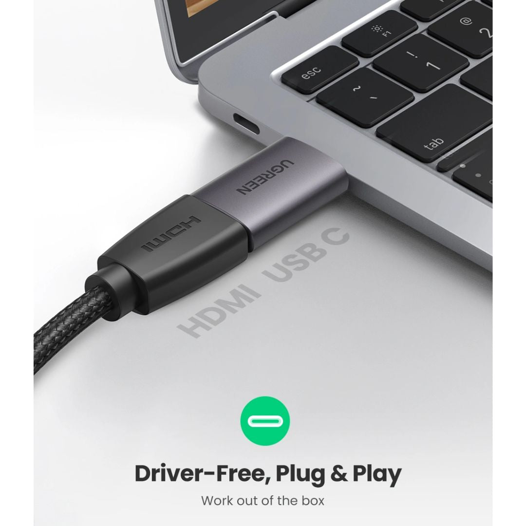 Adaptador USB-C a HDMI UGREEN US320 4K 60Hz para Laptop MacBook iPad y Celular