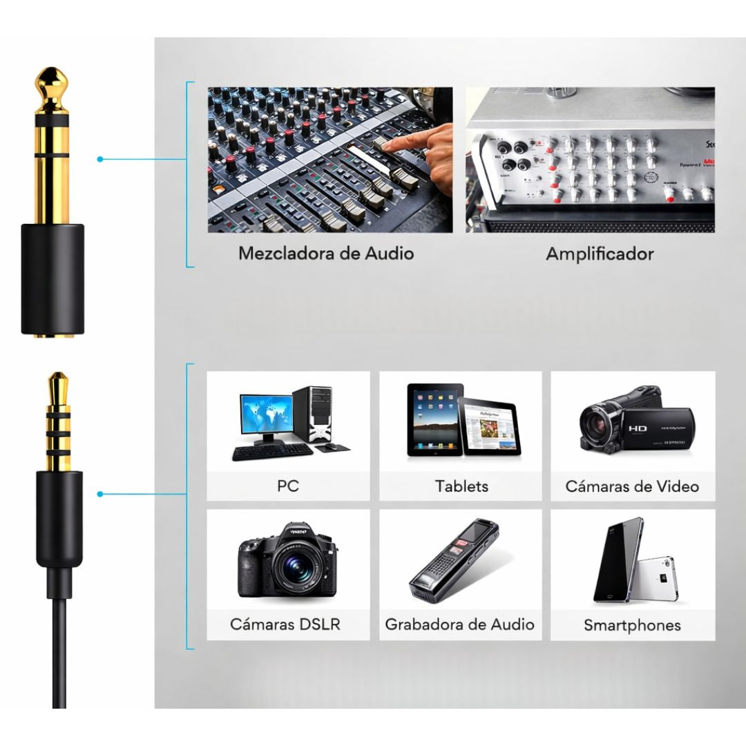 Micrófono Solapero Lavalier Maono AU-100 Alámbrico con Cable 6 Metros para Celular Cámara PC