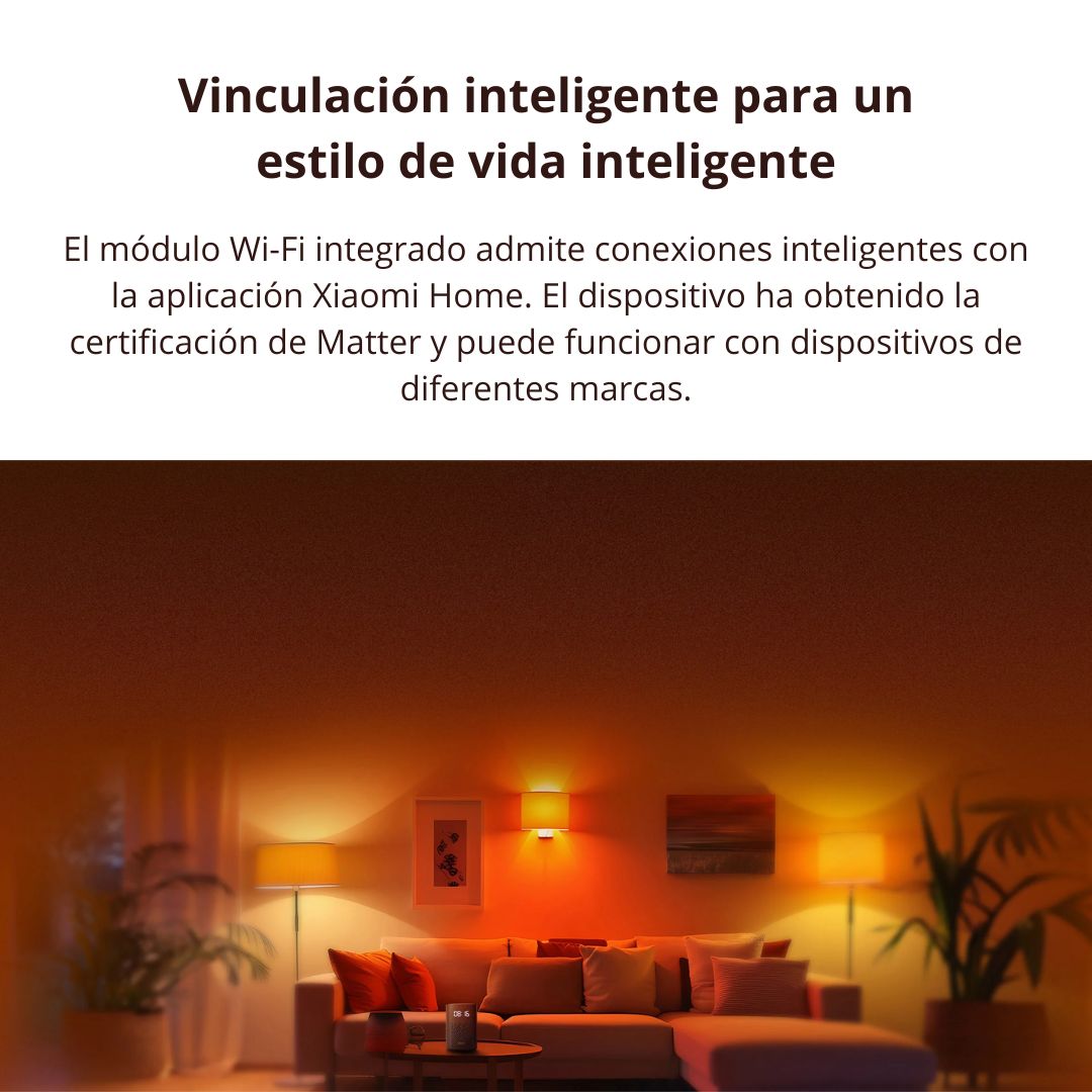 Foco Inteligente Xiaomi LED E27 RGB WiFi Compatible Alexa y Google Home