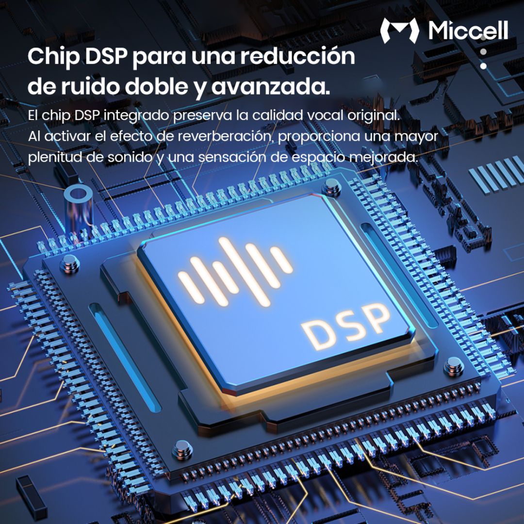 Micrófono Inalámbrico Lavalier para Celular Plug & Play Reducción de Ruido Miccell VQ-MC01
