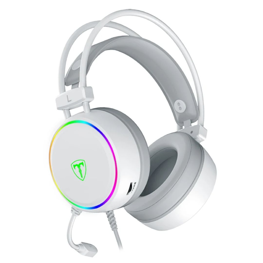 Audífonos Gamer T-Dagger T-RGH304W RGB USB con Micrófono Sonido 7.1 y Drivers 50mm