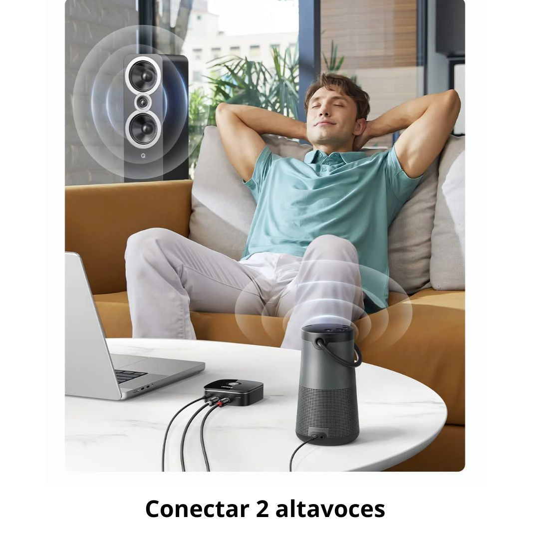 Receptor Bluetooth UGREEN CM106 Audio Inalámbrico 5.1 con Salida 3.5 mm y RCA