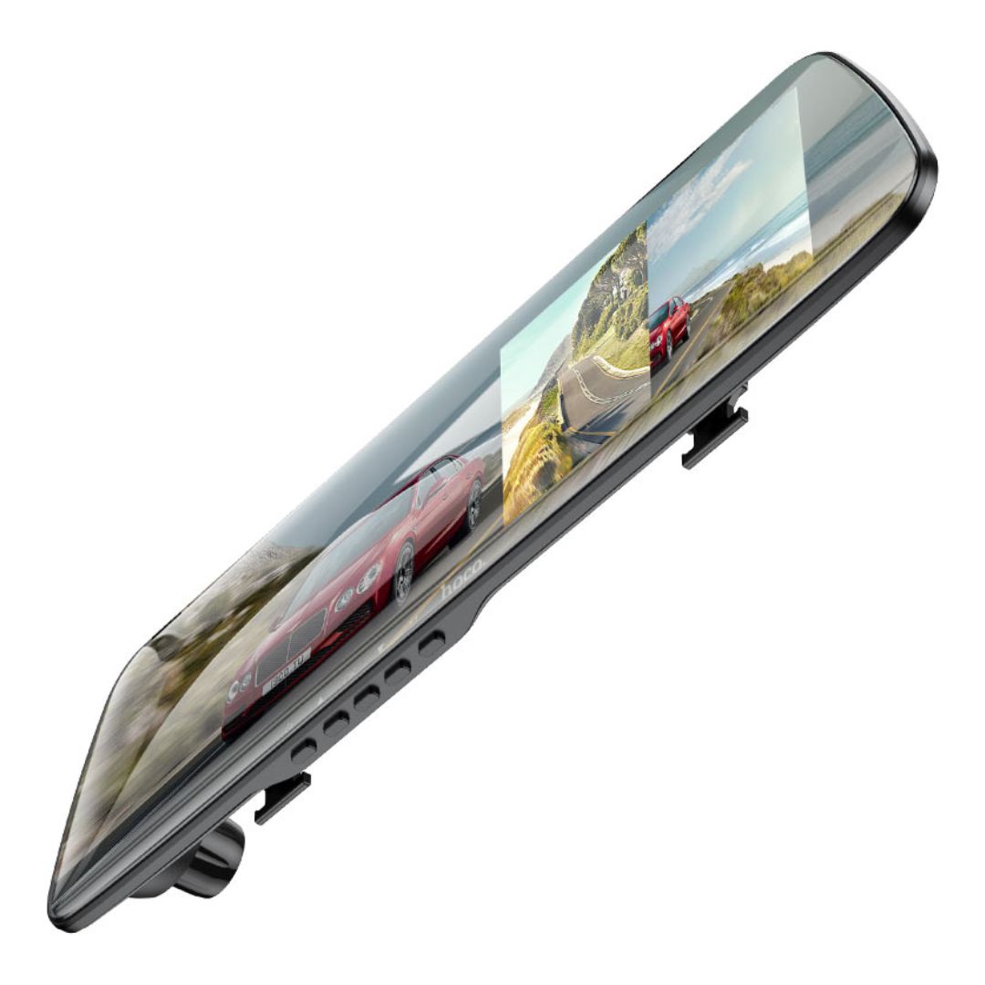Cámara Vehicular Hoco DV4 Espejo Retrovisor 1080P con Cámara Trasera y Visión Nocturna