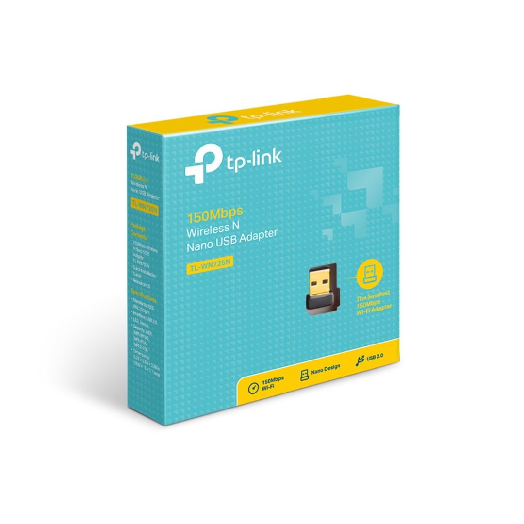 Adaptador WiFi USB TP-Link TL-WN725N Nano 150Mbps PC Laptop
