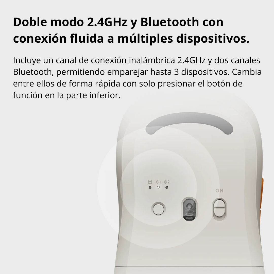 Mouse Inalámbrico Xiaomi Wireless Mouse 3 Bluetooth 2.4GHz Silencioso 1200 DPI