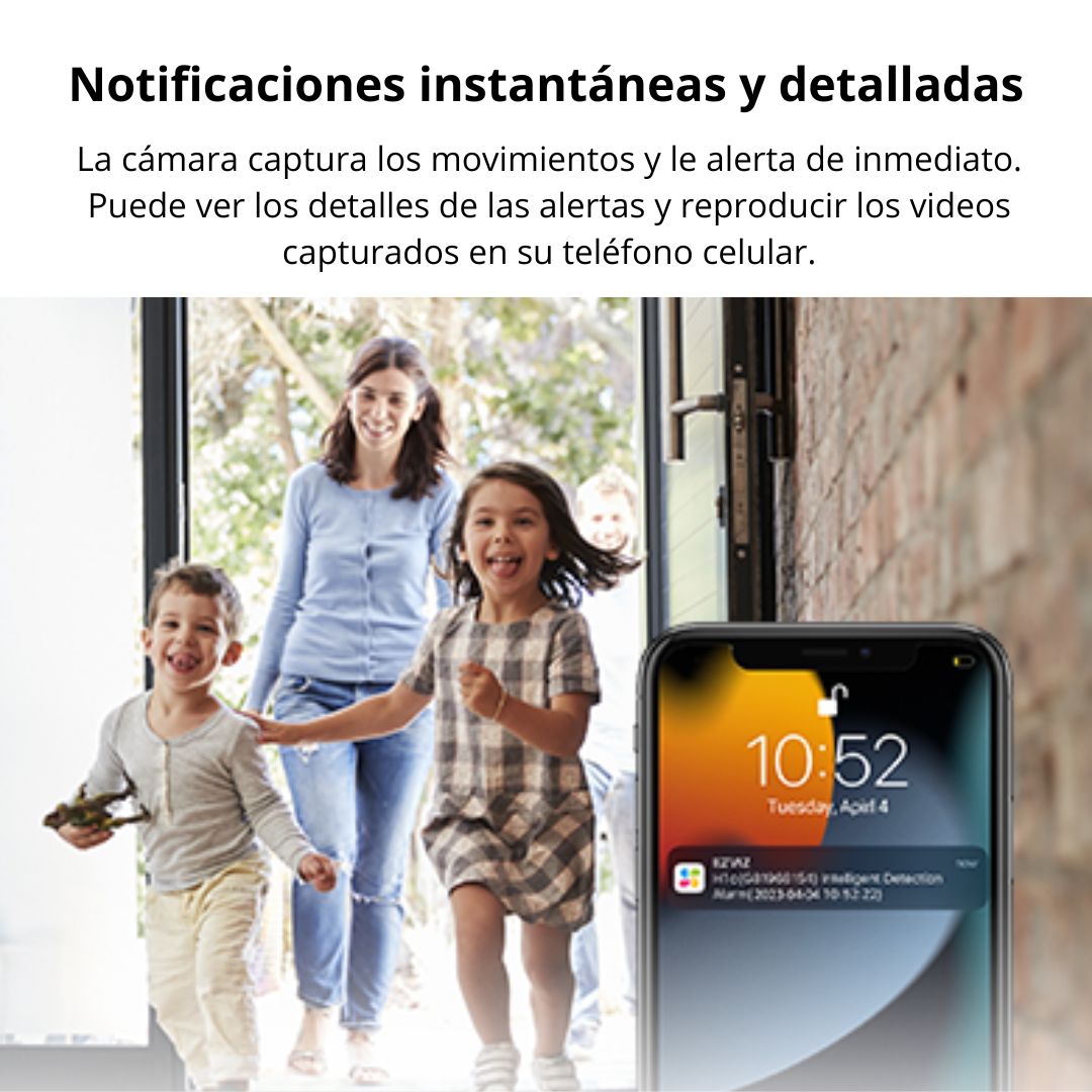 Cámara de Seguridad WiFi Interior EZVIZ H1c 1080P Audio Bidireccional y Visión Nocturna