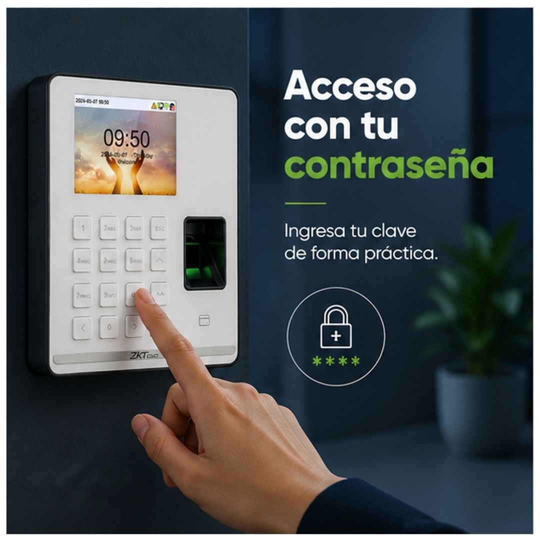 Control de Asistencia ZKTeco SenseFP M1 WiFi con Huella RFID 500 Usuarios