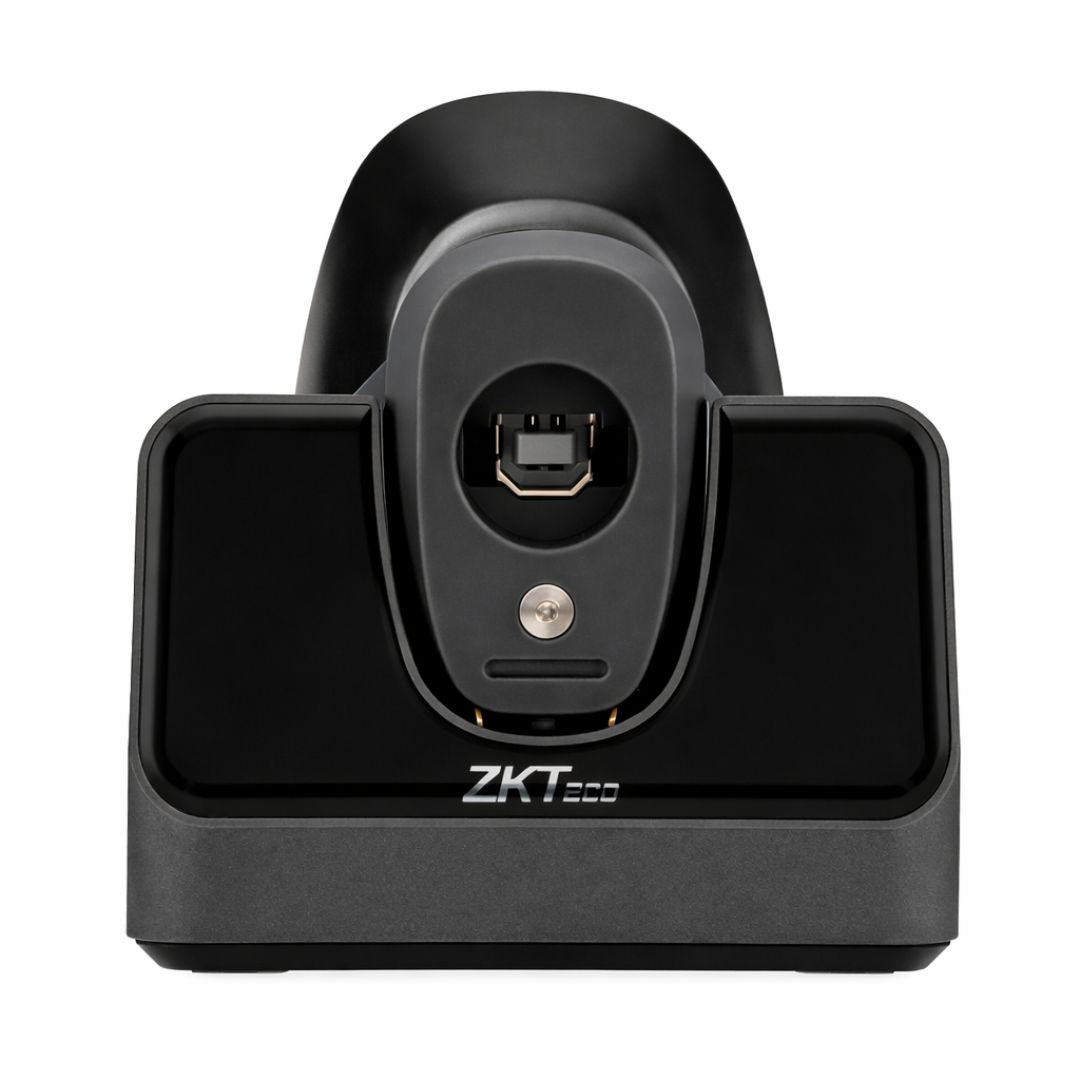 Escáner de Código de Barras Inalámbrico ZKTeco ZKB105S 1D 2.4G Recargable con Base de Carga Magnética