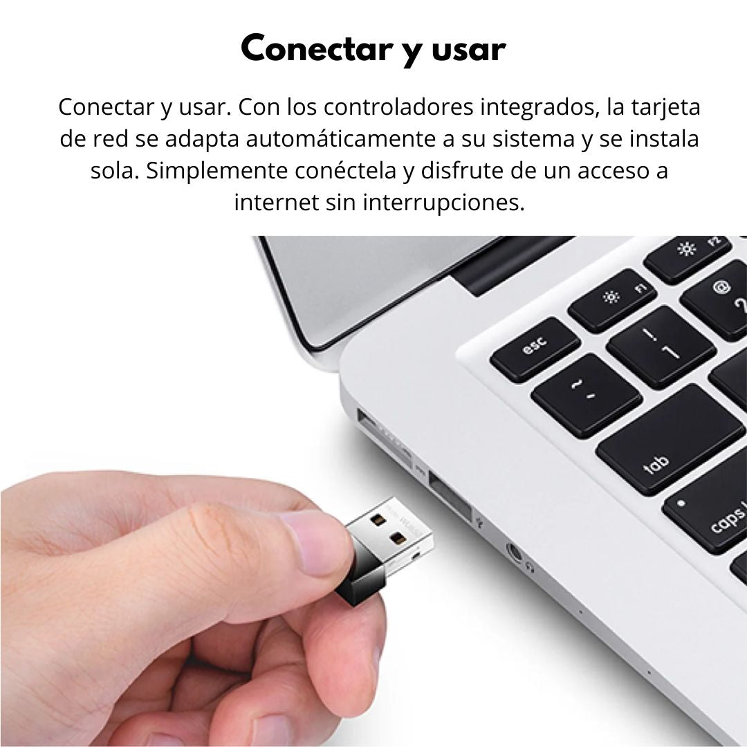 Adaptador USB WiFi Nano Cudy WU650 AC650 Dual Band para PC