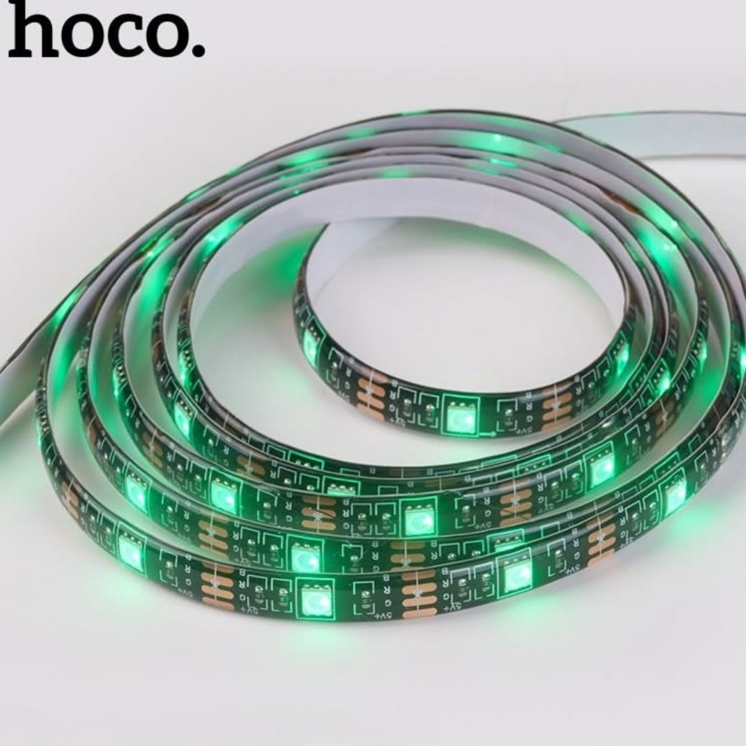 Tira LED RGB Hoco DL30 4m USB con Control Remoto 120 LEDs y App