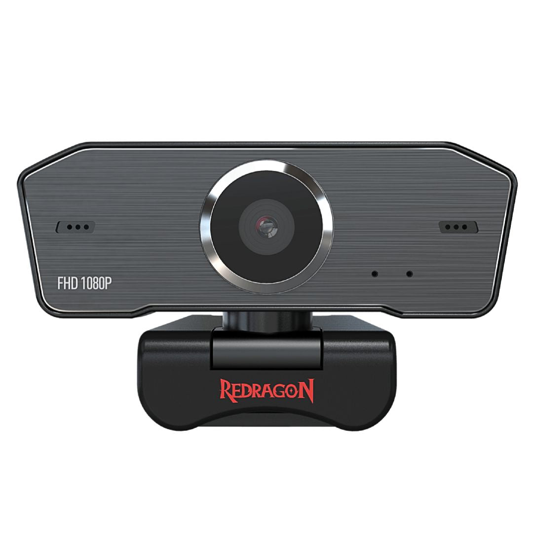 Cámara Web Full HD 1080P Redragon Hitman GW800-1 con Micrófono Dual USB para Streaming y Videollamadas