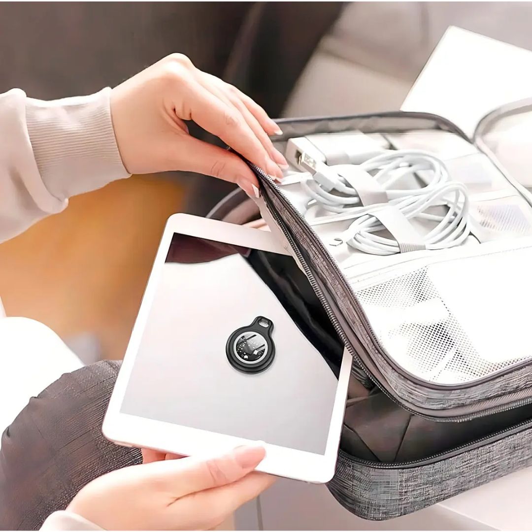 Rastreador Antipérdida Hoco E91 Compatible con Apple Find My para Llaves Maletas y Mochilas
