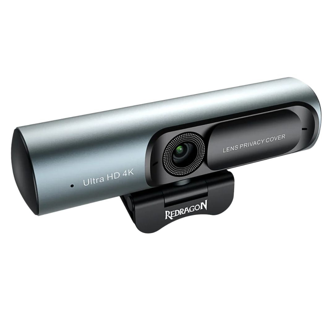 Cámara Web 4K Redragon GW911 Cyberlens UHD con Micrófono Dual y Autofoco para Streaming