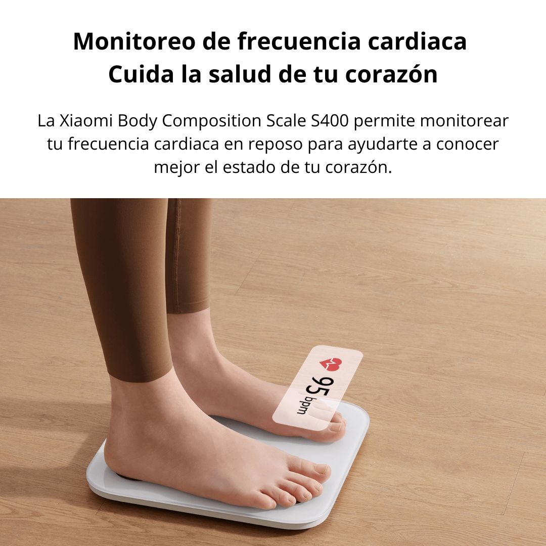 Balanza Inteligente Xiaomi S400 Composición Corporal Bluetooth y 25 Indicadores
