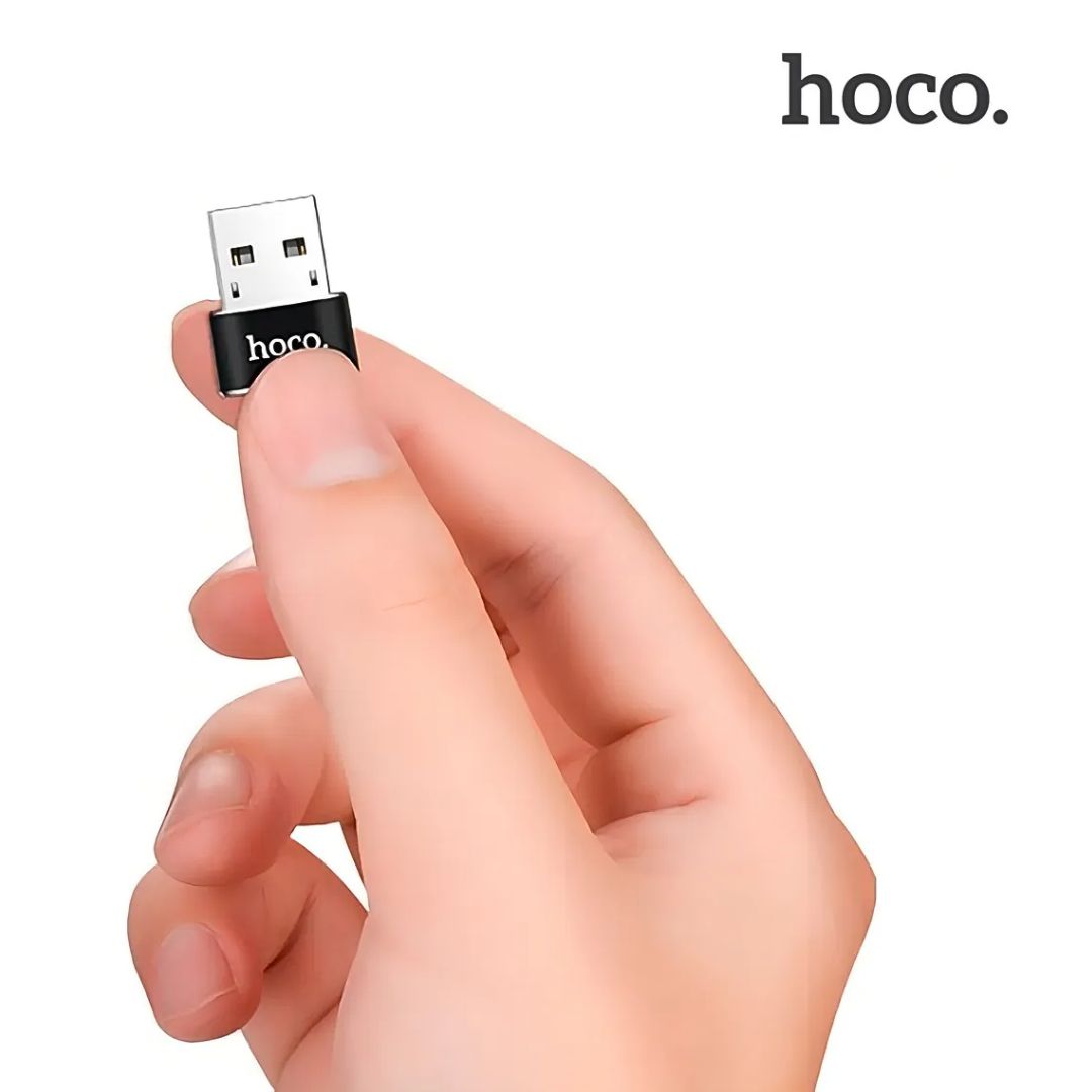 Adaptador USB-A a Tipo C Hoco UA6 OTG para Carga y Transferencia de Datos