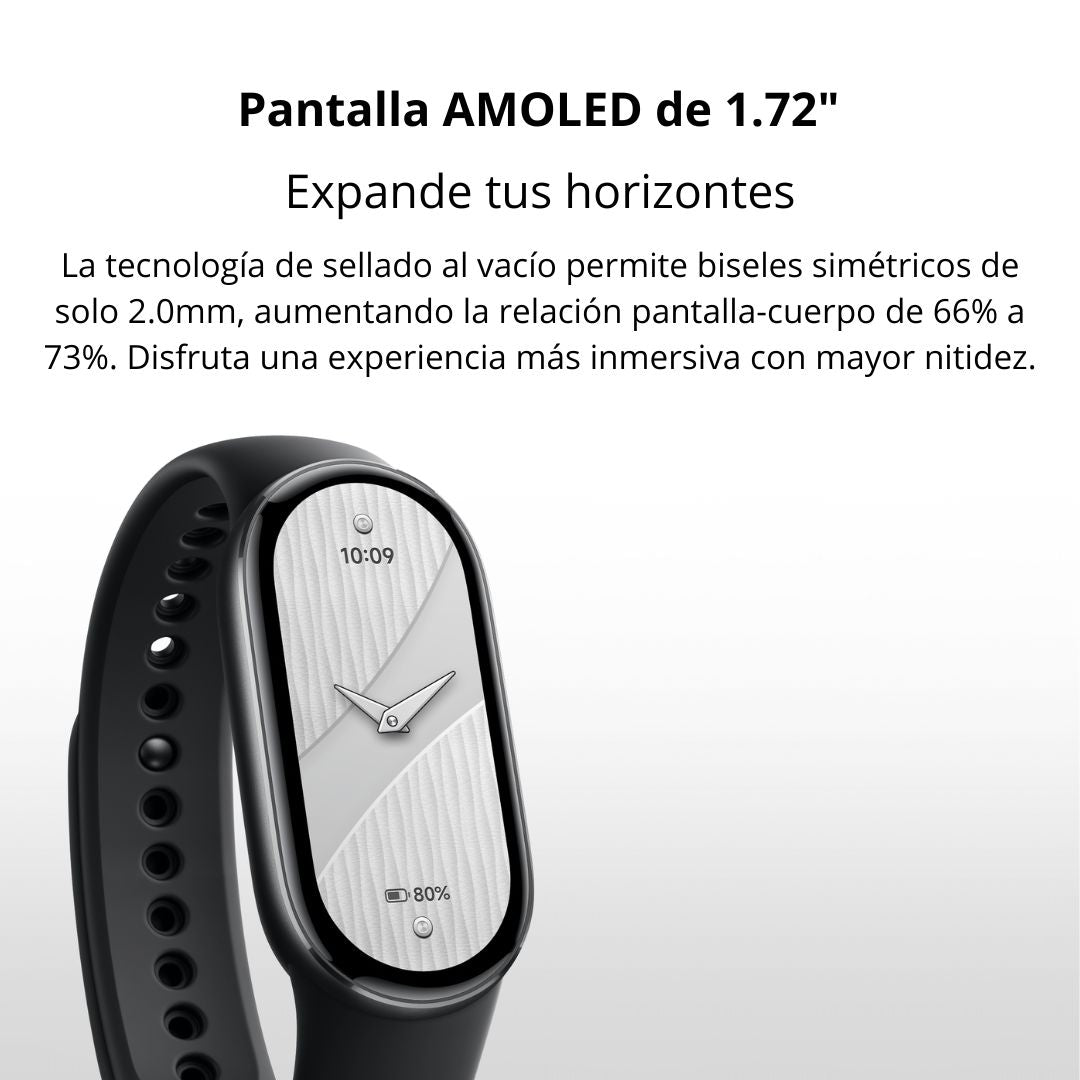 Smart Band Xiaomi 10 AMOLED 1.72 150 Modos 5ATM y Batería 21 Días