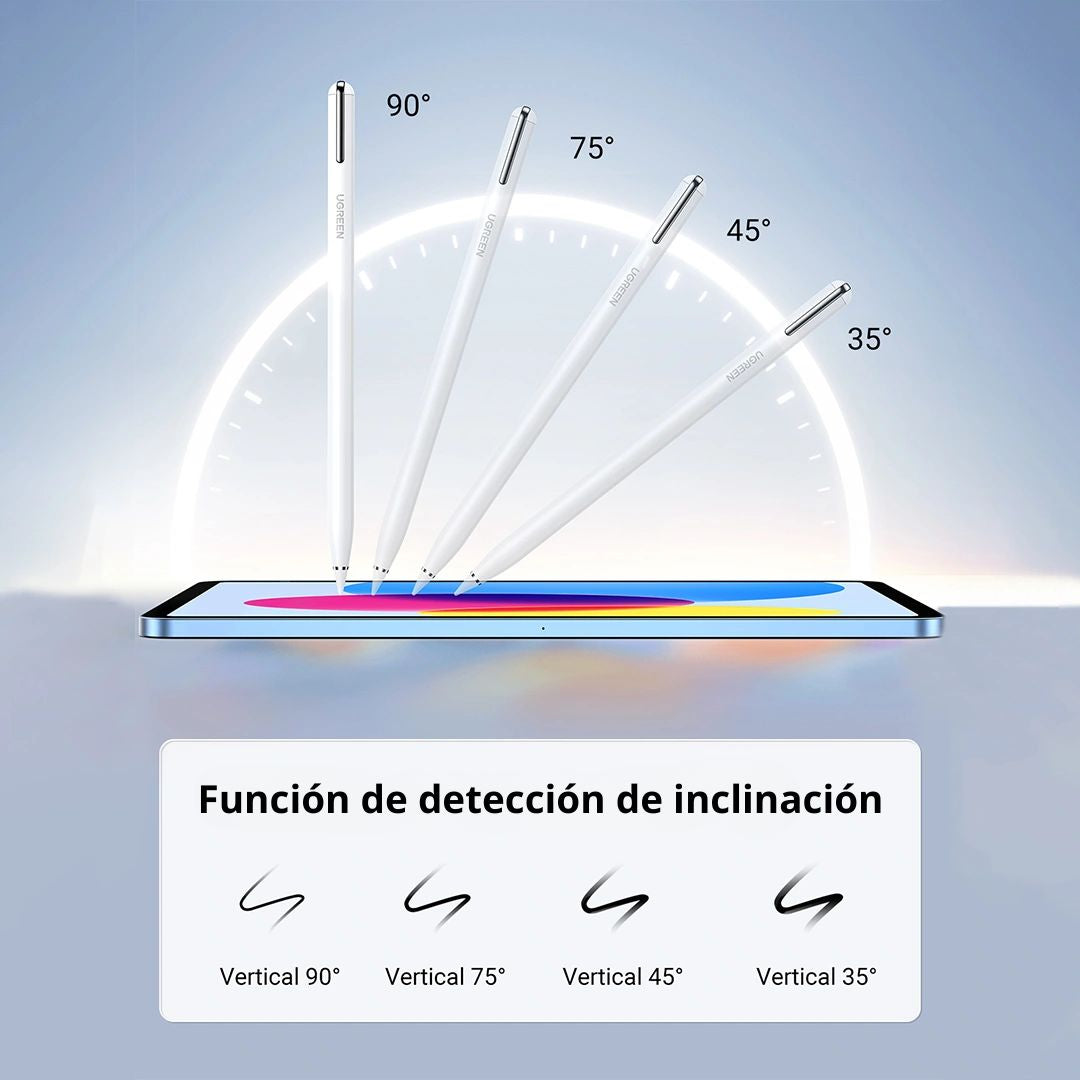Lápiz Óptico UGREEN LP452S para iPad con Rechazo de Palma y Carga USB-C