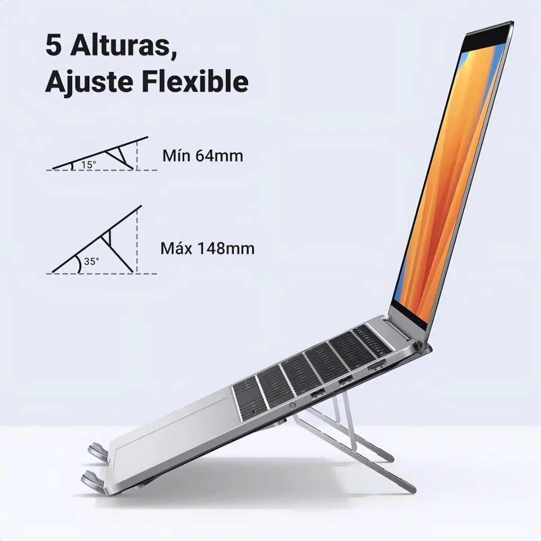 Soporte para Laptop UGREEN LP451 Ajustable y Plegable de Aluminio para 8 a 17.3 Pulgadas