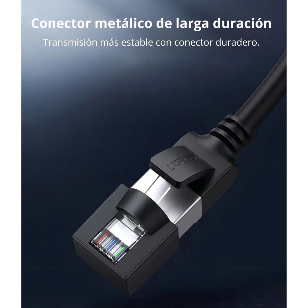 Cable Ethernet UGREEN NW101 Cat 6 2m 1000Mbps RJ45 Redondo para Router PC y PS5