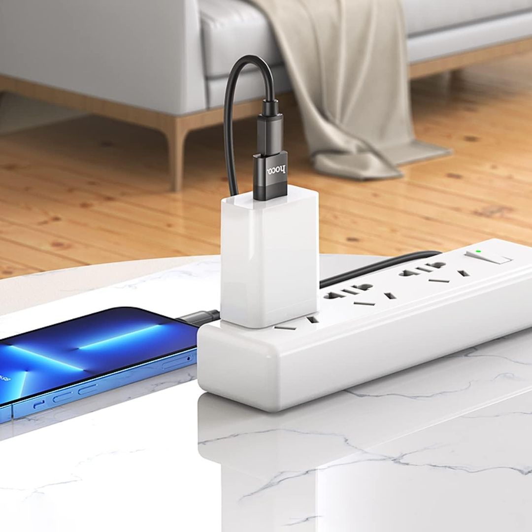 Adaptador USB a Tipo C Hoco UA17 OTG con Carga y Transferencia de Datos USB 2.0