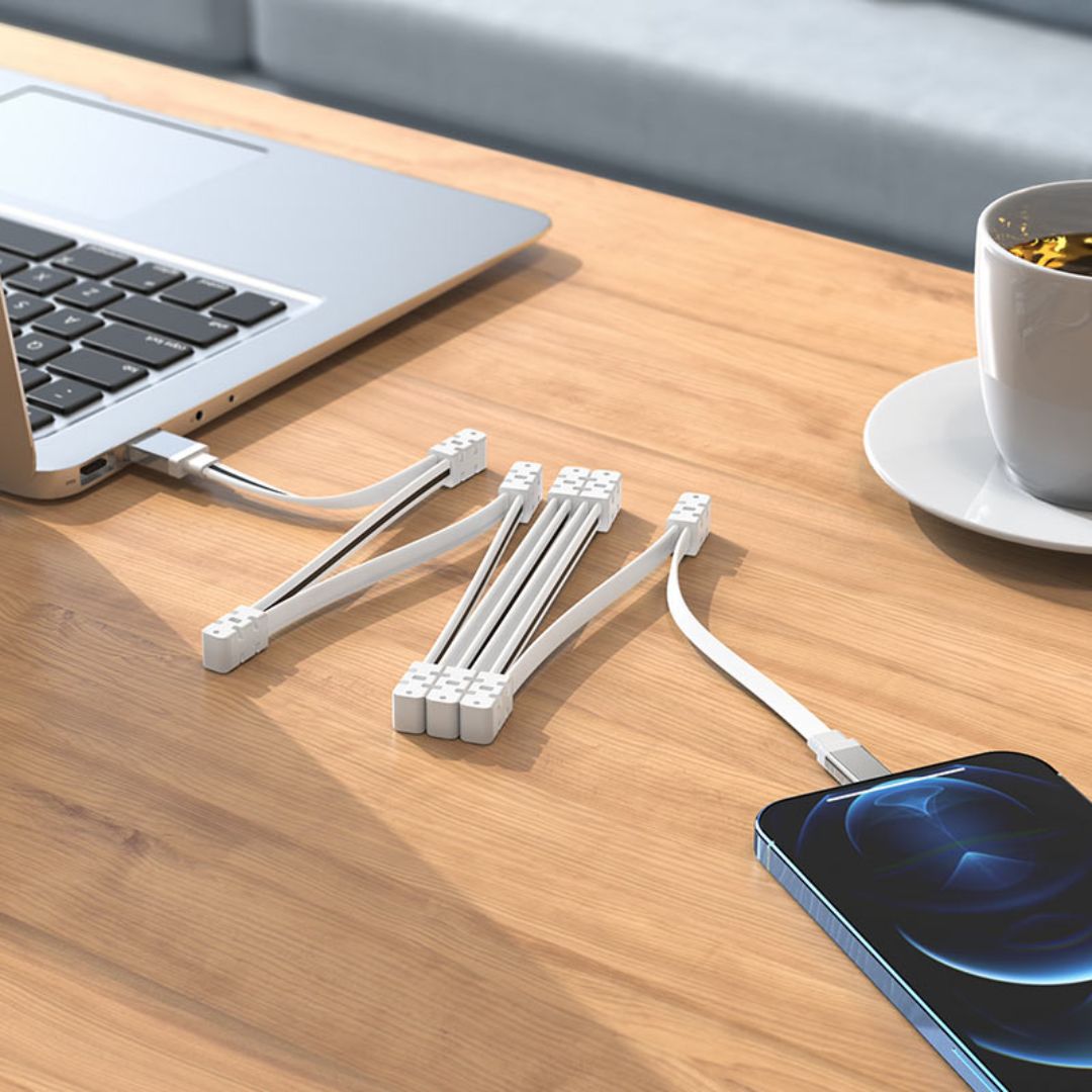 Cable USB-A a Lightning Hoco U103 para iPhone 2.4A 1m Magnético Antienredos