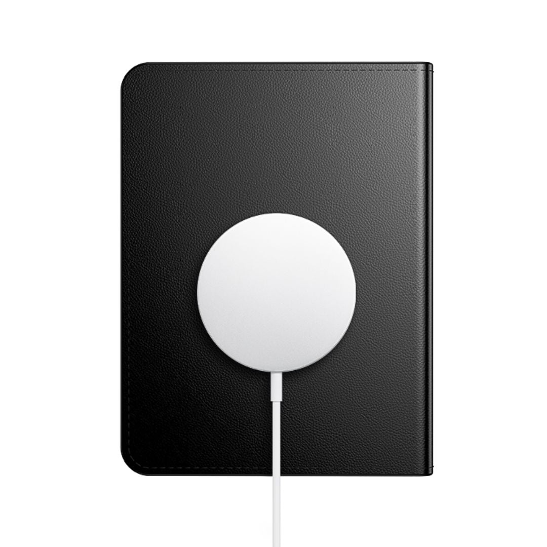 Portapasaporte Inteligente Antipérdida Hoco E91G con Apple Find My, Carga Inalámbrica Qi y Alarma