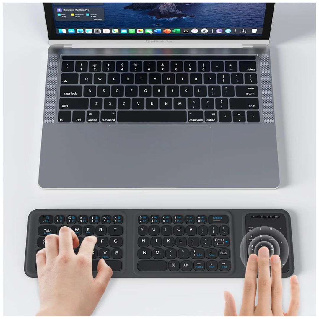 Teclado Plegable WIWU FMK-05 Bluetooth con Touchpad Numérico