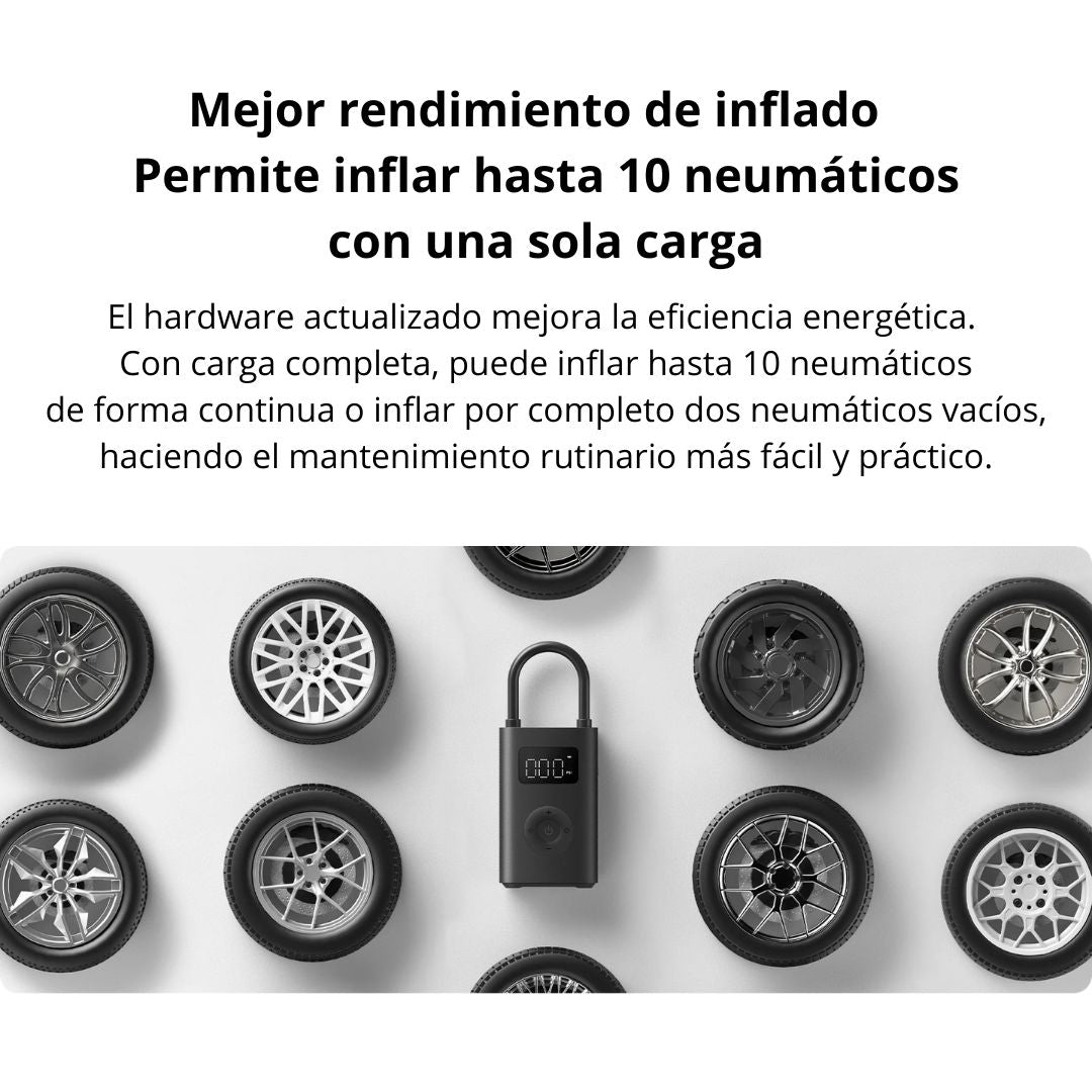 Inflador de Llantas Xiaomi Air Compressor 2 150 PSI Recargable con Pantalla Digital