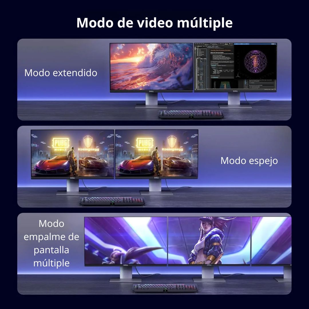 Cable DisplayPort UGREEN DP114 3m 8K 60Hz 4K 144Hz DP 1.4 para Monitor Gaming