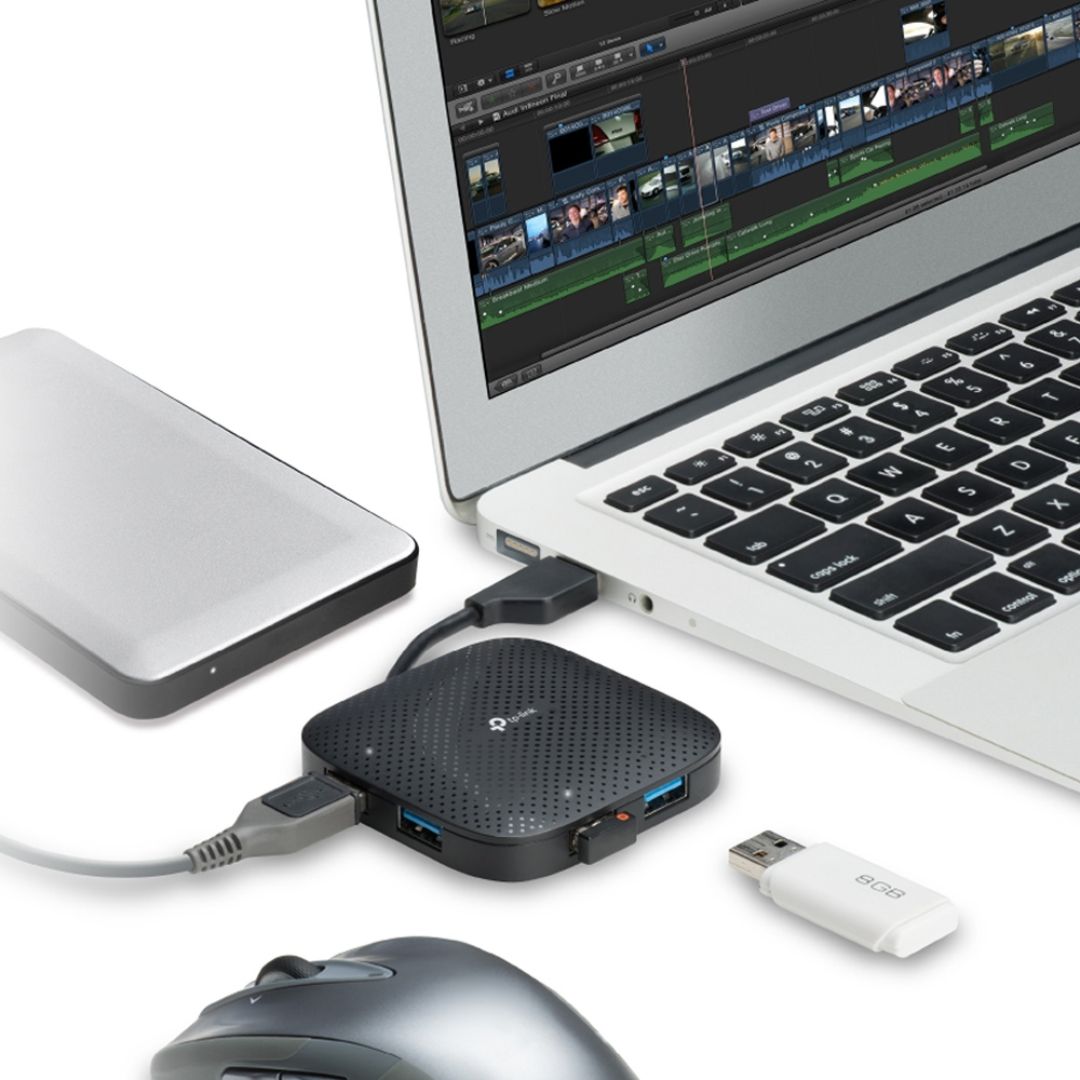 Hub USB 3.0 de 4 Puertos Expansor USB TP-Link UH400 Plug & Play