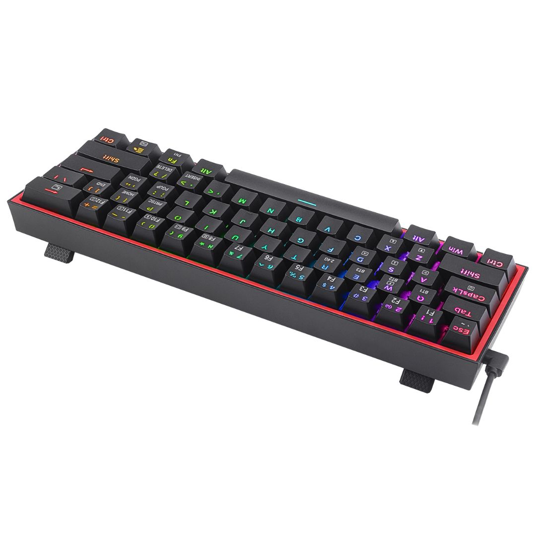 Teclado Mecánico Gamer Redragon Fizz Pro K616-RGB 60% Inalámbrico Bluetooth y Cable USB-C RGB