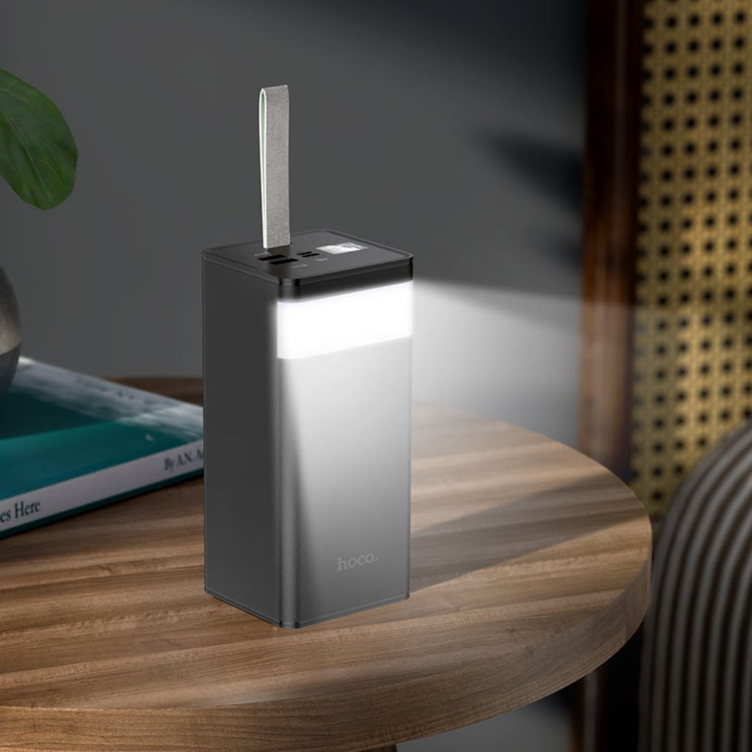 Power Bank 50000 mAh Hoco J86A Carga Rápida 22.5W con Pantalla LED Linterna y USB Tipo C