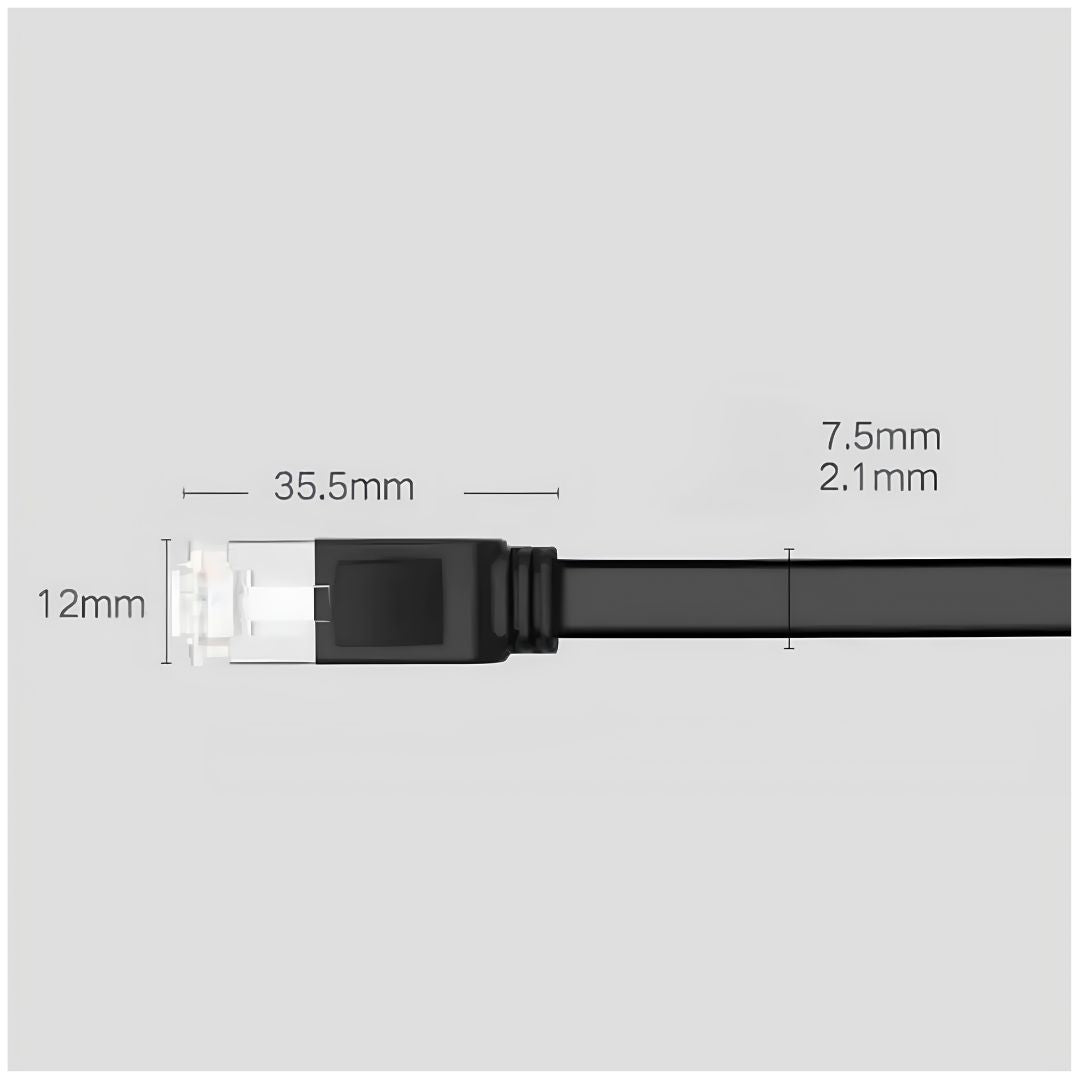 Cable Ethernet UGREEN NW101 Cat 6 Plano 5m 1000Mbps RJ45 para Router PC y PS5