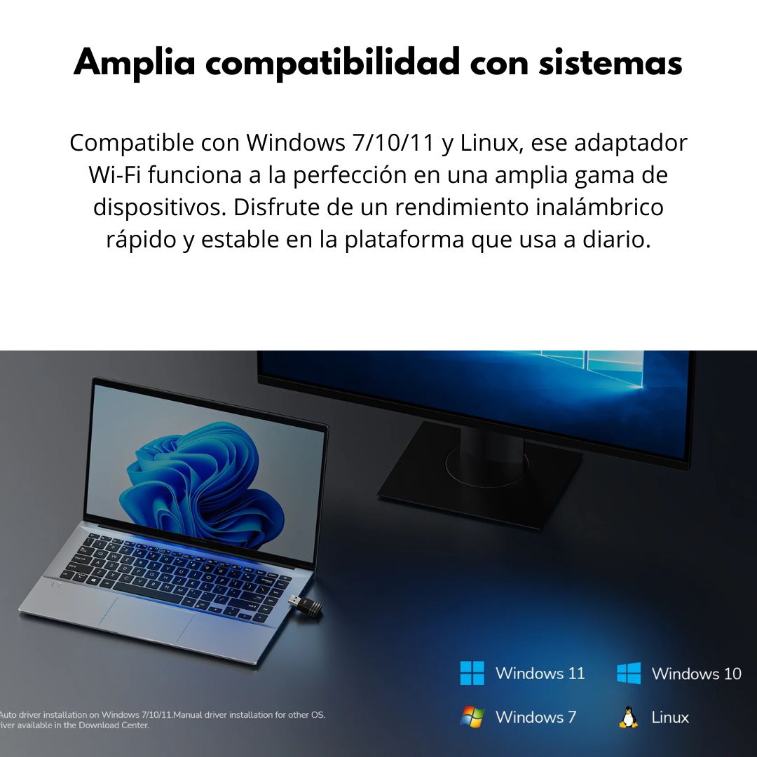 Adaptador USB WiFi 6 Cudy WU900 AX900 Dual Band para PC