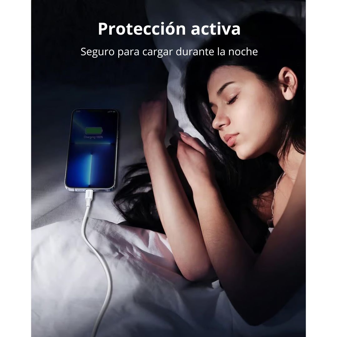 Cable USB-A a Lightning UGREEN US155 1m MFi 2.4A para iPhone y iPad