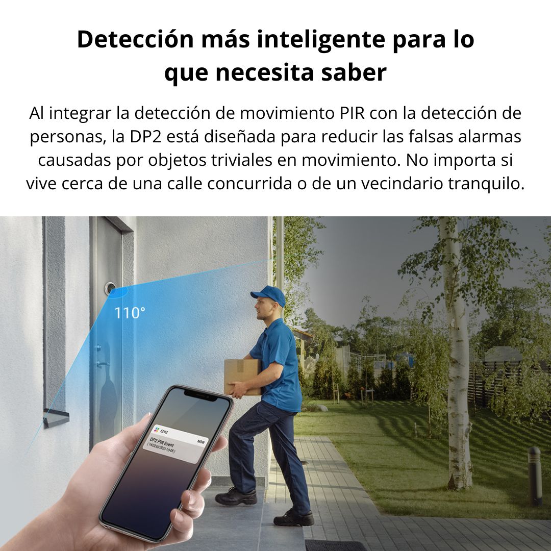 Videoportero Inteligente WiFi EZVIZ DP2 con Pantalla 4.3" y Cámara 1080P