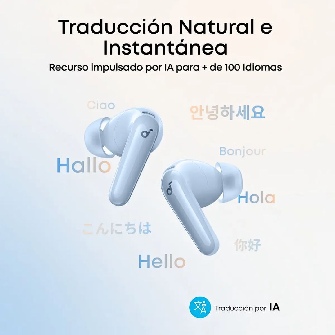 Audífonos Bluetooth Soundcore P31i ANC 52dB Hi-Res LDAC 50h