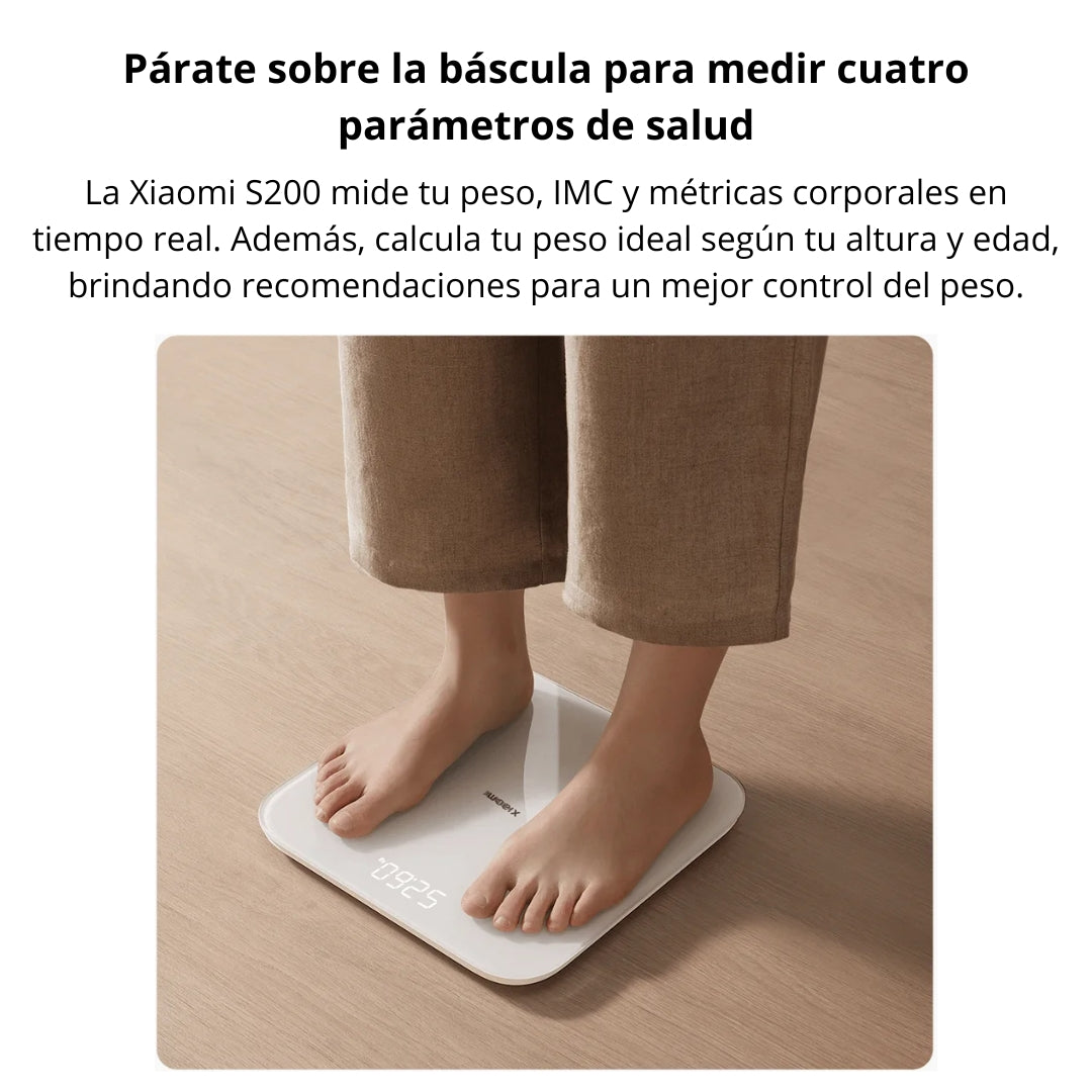 Balanza Inteligente Xiaomi S200 Báscula Bluetooth 150kg con App Xiaomi Home