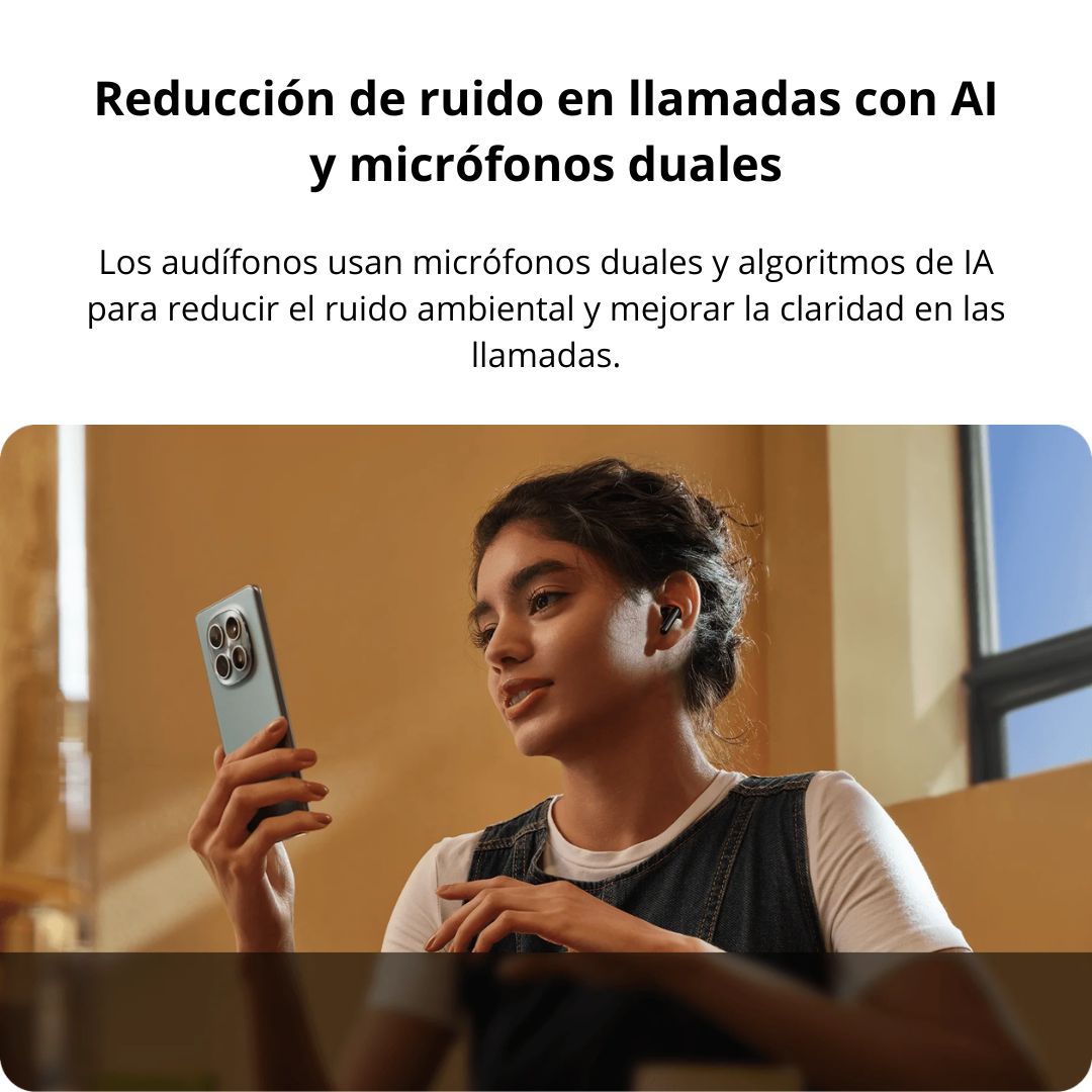 Audífonos Bluetooth Redmi Buds 8 Active Semi In Ear Micrófono IA y Batería 37 Horas