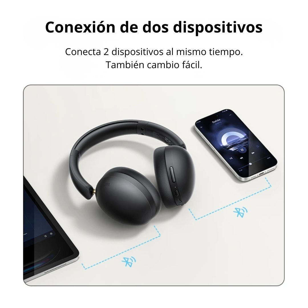 Audífonos Bluetooth UGREEN Studio Max2 HP205 Over Ear 80h con Carga Rápida
